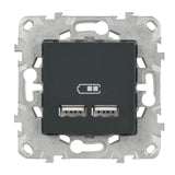 Double prise USB 5V 2,1A Unica - Schneider