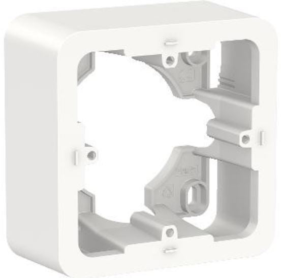 Cadre en saillie 1 poste 87x87x40mm IK04 - Unica - Schneider