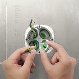 Boîte encastrement 67mm prof. 40mm 2 postes entraxe 71mm - Multifix - Schneider