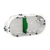 Boîte encastrement 67mm prof. 40mm 2 postes entraxe 71mm - Multifix - Schneider