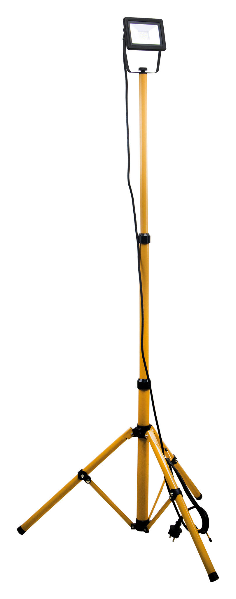 Projecteur LED sur trépied 1x20W Jaune pour chantier - IP65 - Zenitech