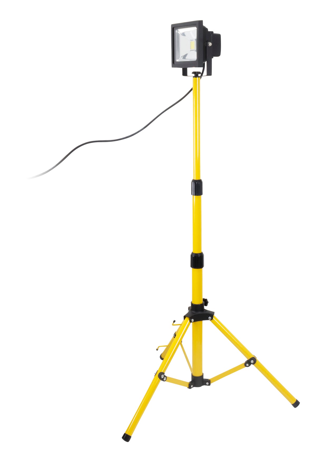 Projecteur LED sur trépied 1x20W Jaune pour chantier - IP65 - Zenitech