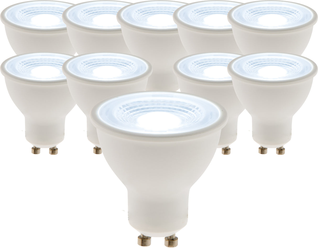 Lot de 10 spots LED 5W GU10 400lm 6500K - Zenitech