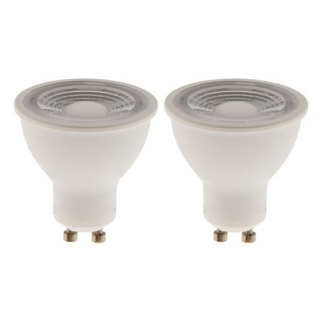 Lot de 2 spots LED GU10 5W - Blanc neutre - 400lm 6500K  - Zenitech