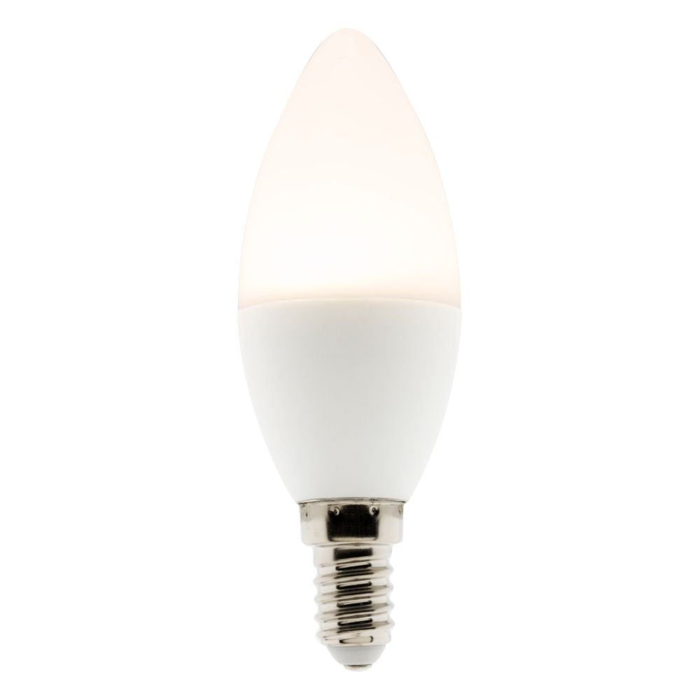 Ampoule LED E14 flamme 5,2W - Blanc chaud - 470lm 2700K  - Zenitech