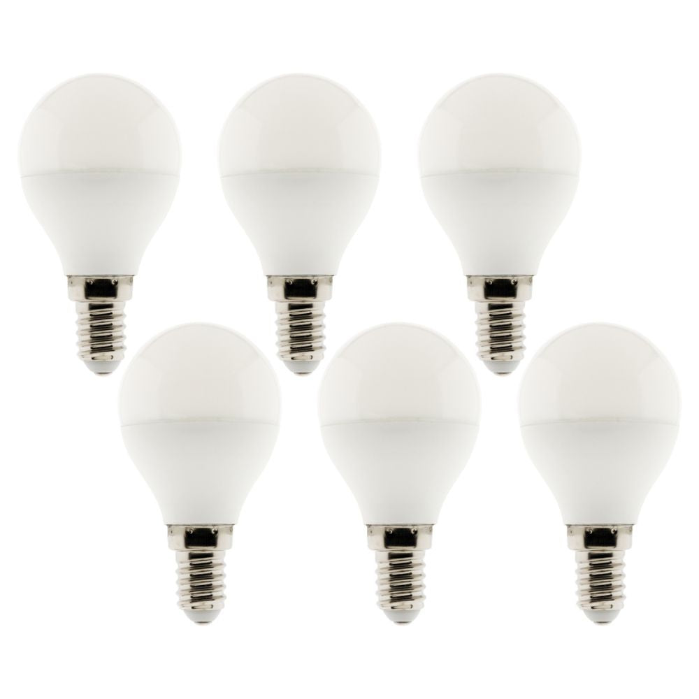 Pack de 6 ampoules LED 4,2W E14 sphérique - Zenitech