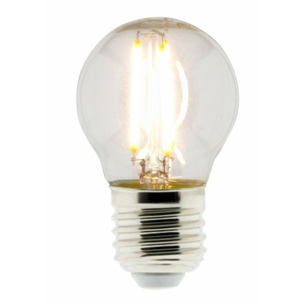 Ampoule déco filament LED sphérique 4W E27 470lm 2700K - Blanc chaud - Zenitech