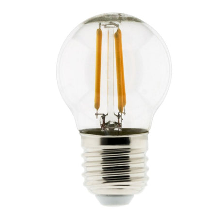 Ampoule déco filament LED sphérique 4W E27 470lm 2700K - Blanc chaud - Zenitech