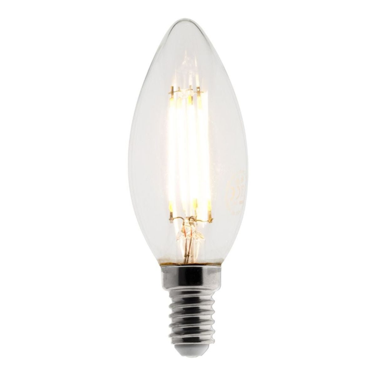 Ampoule déco filament LED Flamme 4W E14 470lm 2700K - Blanc chaud - Zenitech