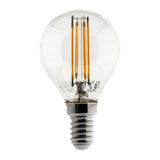 Ampoule déco filament LED sphérique 4W E14 470lm 2700K - Blanc chaud - Zenitech