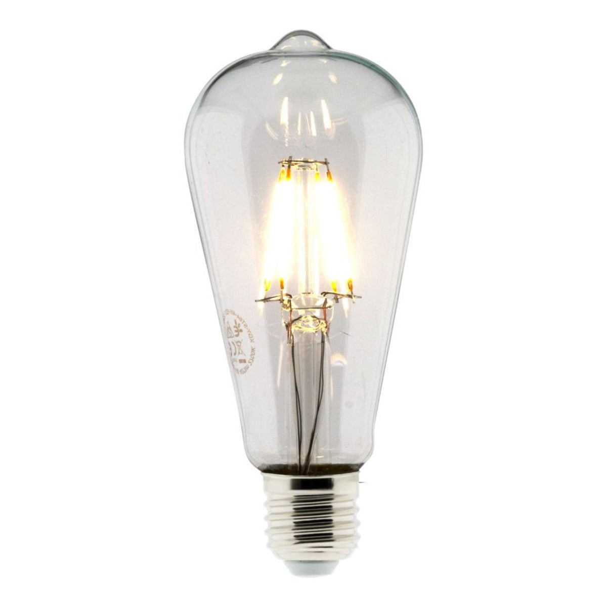 Ampoule déco filament LED ST64 4W E27 400lm 2700K - Blanc chaud - Zenitech