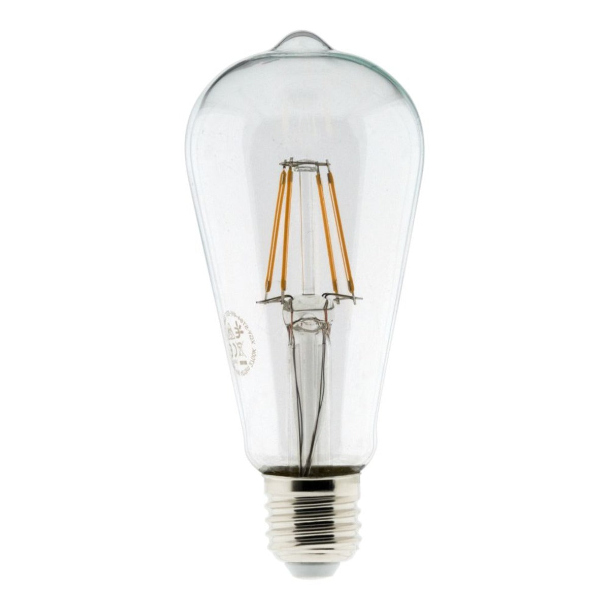 Ampoule déco filament LED ST64 4W E27 400lm 2700K - Blanc chaud - Zenitech