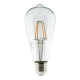 Ampoule déco filament LED ST64 4W E27 400lm 2700K - Blanc chaud - Zenitech