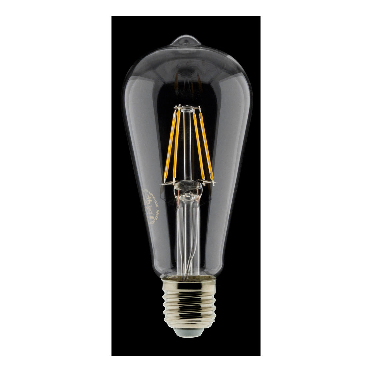 Ampoule déco filament LED ST64 4W E27 400lm 2700K - Blanc chaud - Zenitech