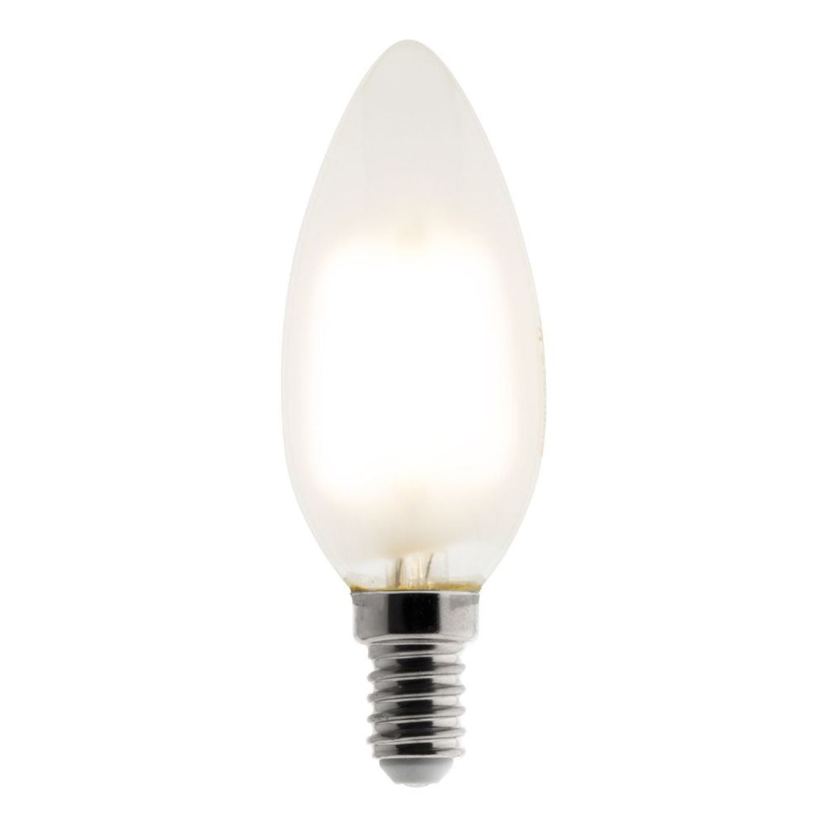 Ampoule déco filament LED Flamme 4W E14 400lm 2700K - Blanc chaud - Zenitech