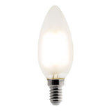 Ampoule déco filament LED Flamme 4W E14 400lm 2700K - Blanc chaud - Zenitech