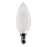 Ampoule déco filament LED Flamme 4W E14 400lm 2700K - Blanc chaud - Zenitech