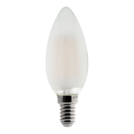 Ampoule déco filament LED Flamme 4W E14 400lm 2700K - Blanc chaud - Zenitech