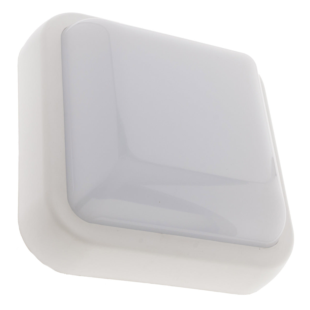 Hublot carré LED 15W 1050lm IP44 Blanc - Zenitech
