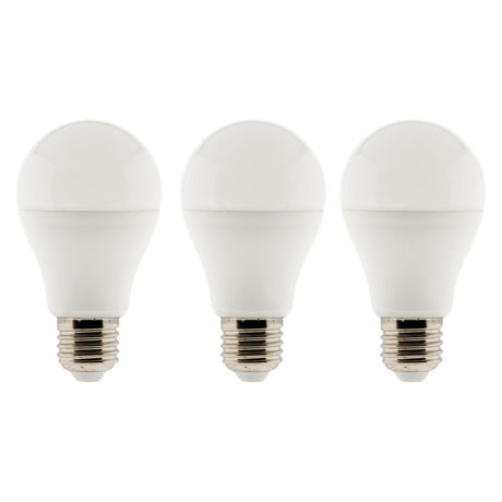 Lot de 3 ampoules LED E27 6W - Blanc chaud - 470lm 2700K  - Zenitech