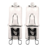 Lot de 2 ampoules halogènes G9 28W - Blanc chaud - 370lm - Zenitech