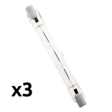 Lot de 3 ampoules halogène 120W R7S - Zenitech