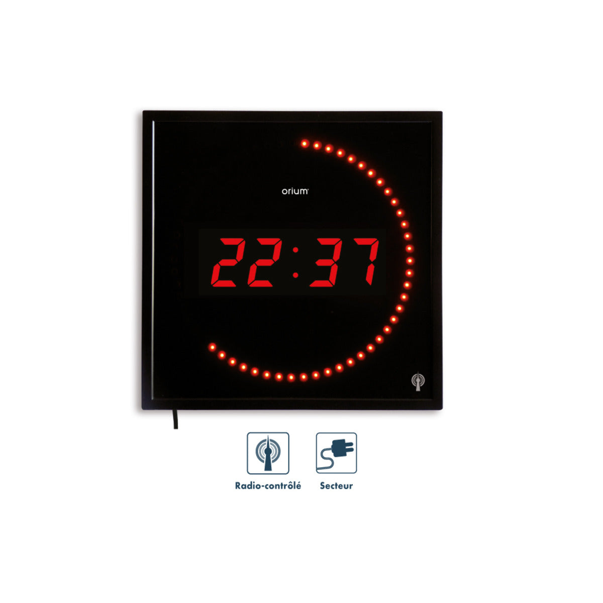 Horloge à LED radio contrôlée - Orium