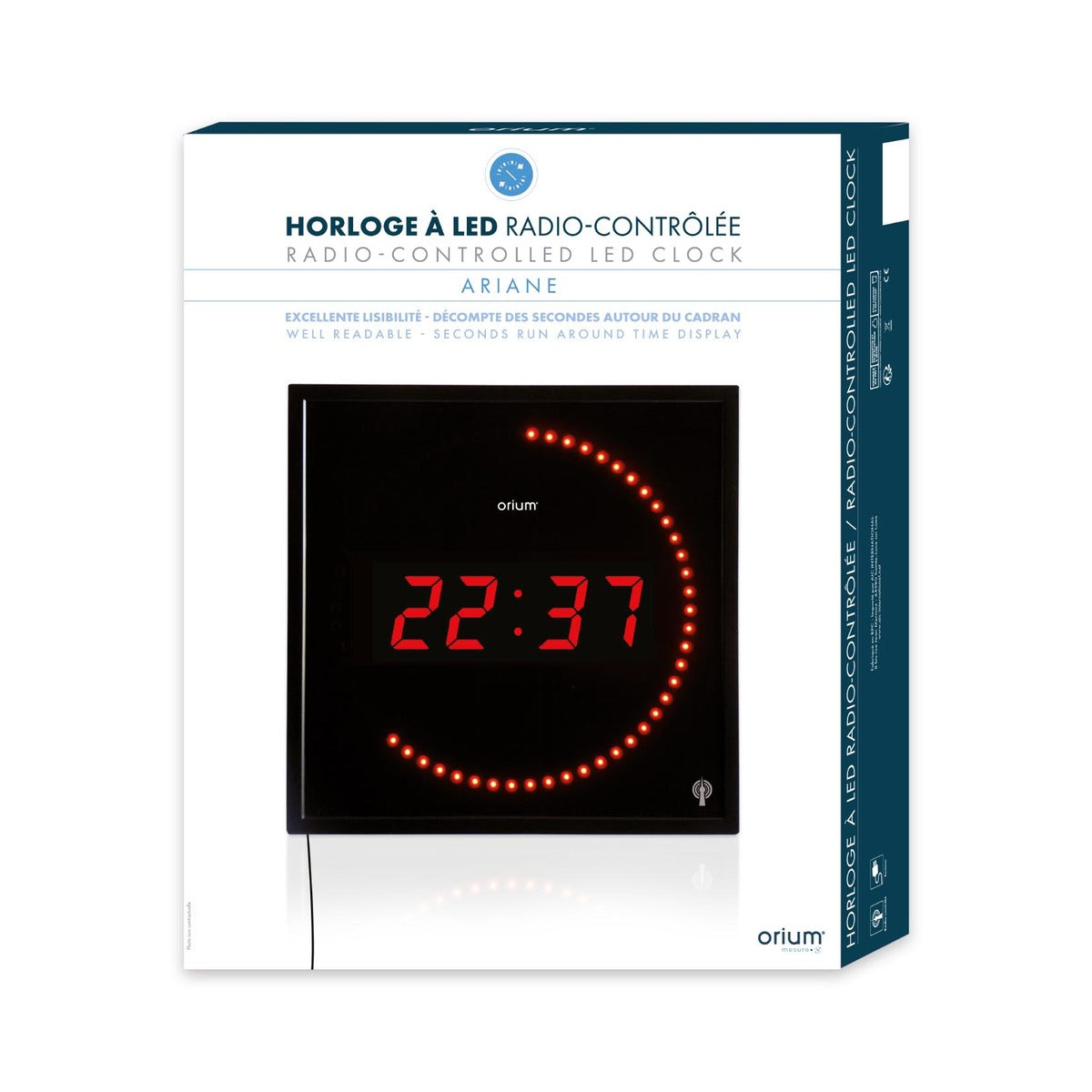 Horloge à LED radio contrôlée - Orium