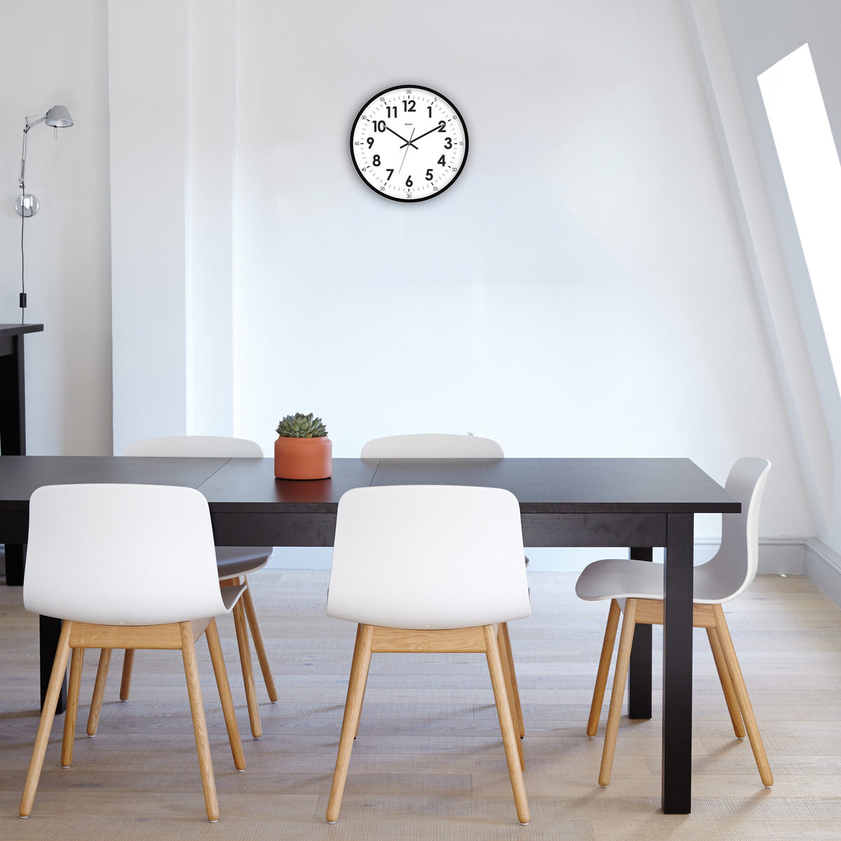 Horloge quartz silencieuse Oris Ø40cm - Noir - Orium