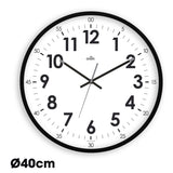 Horloge quartz silencieuse Oris Ø40cm - Noir - Orium