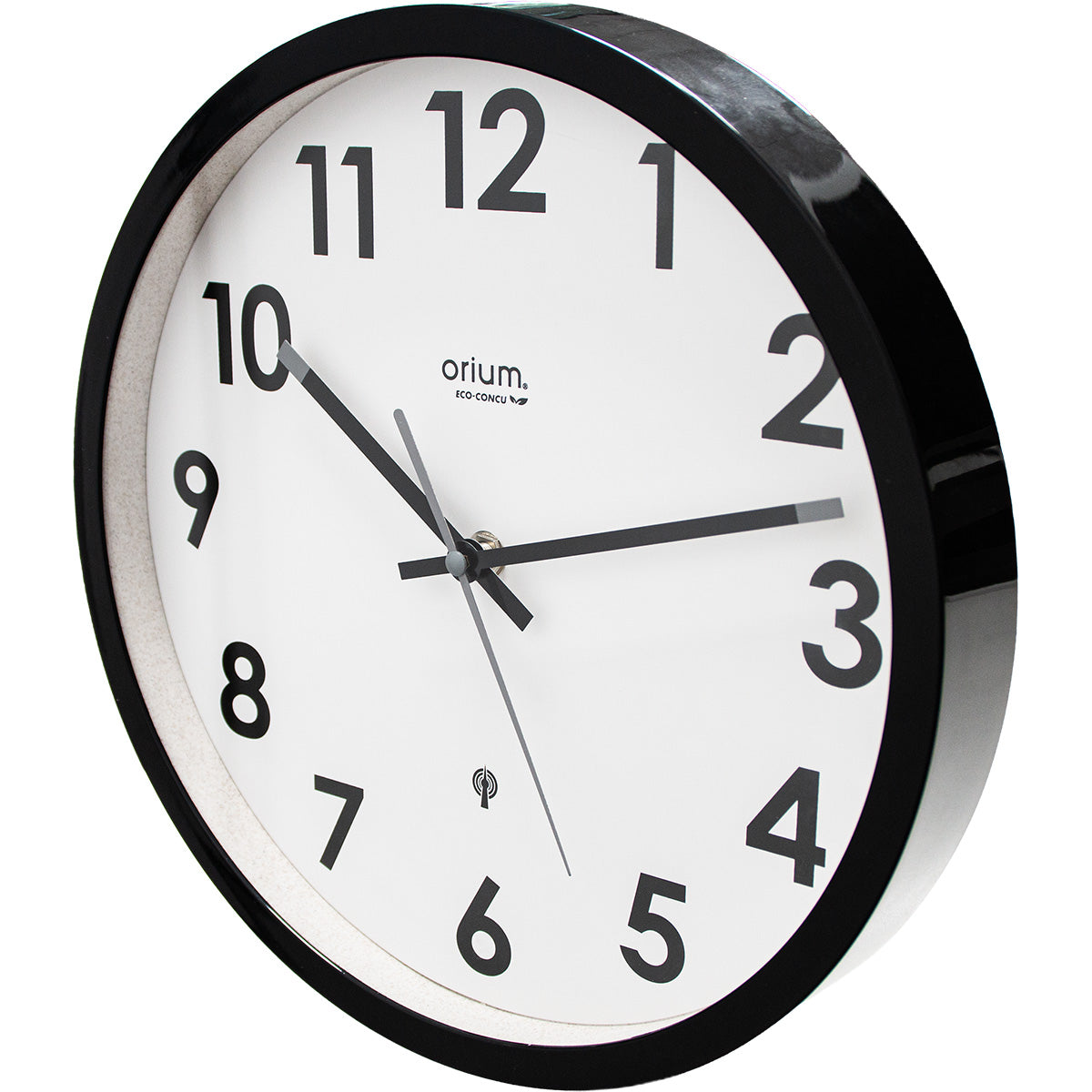 Horloge Naturalis radiocontrôlée Ø30cm - Noir - Orium
