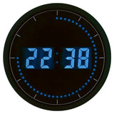 Horloge LED - Bleue - 30cm - Orium