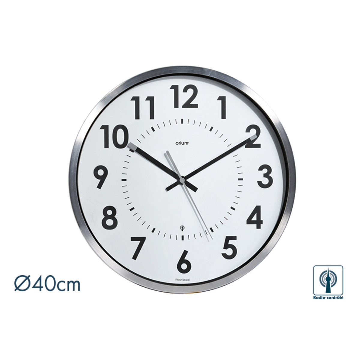 Horloge radio contrôlée Abylis Ø30cm - Orium