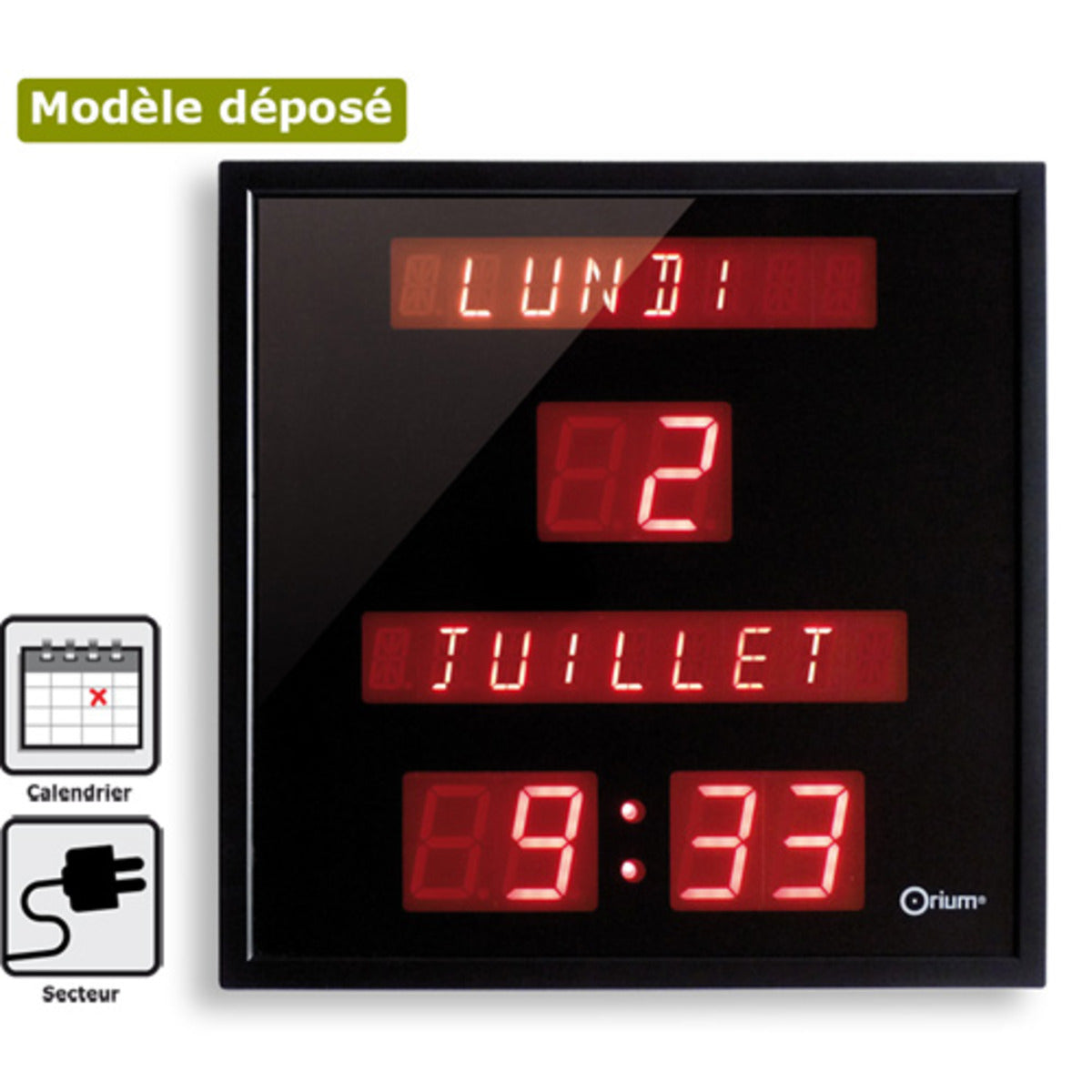 Horloge à date digitale Noticia - Orium