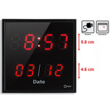 Horloge LED date - Rouge - Orium