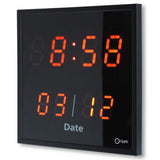 Horloge LED date - Rouge - Orium