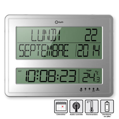 Horloge digitale calendrier radio-contrôlée Titan - Orium