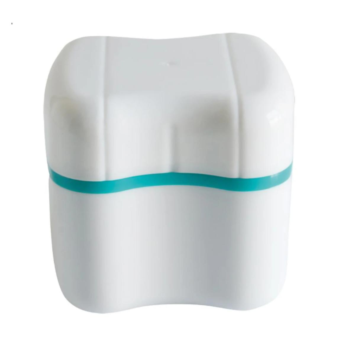 Boîte à dentier avec panier - blanc - Orium