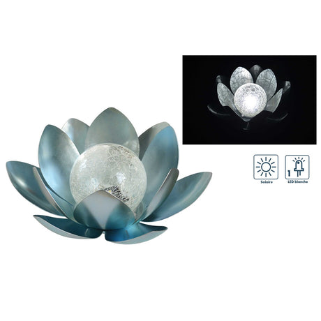 Décoration solaire lotus Ø10cm - Orium