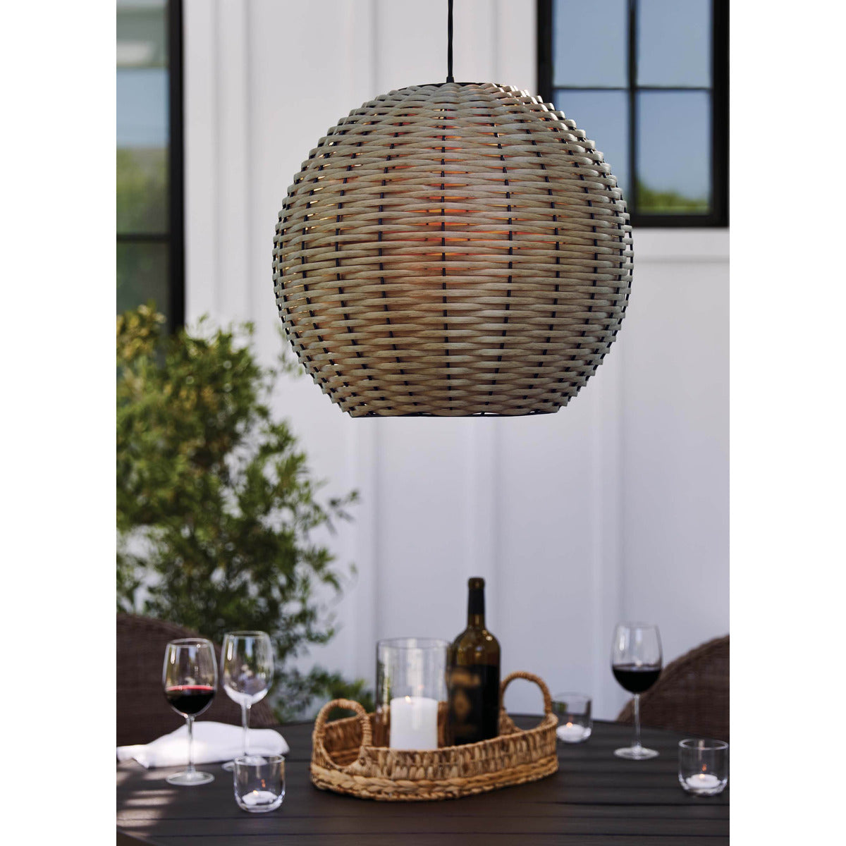 Suspension solaire tressée Alicia Ø42cm - Orium