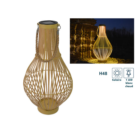 Lanterne solaire bambouVase - Orium