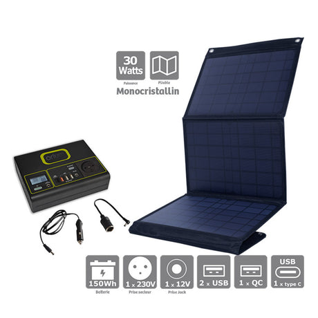 Pack générateur solaire Izywatt 150 + panneau solaire 40W - Orium