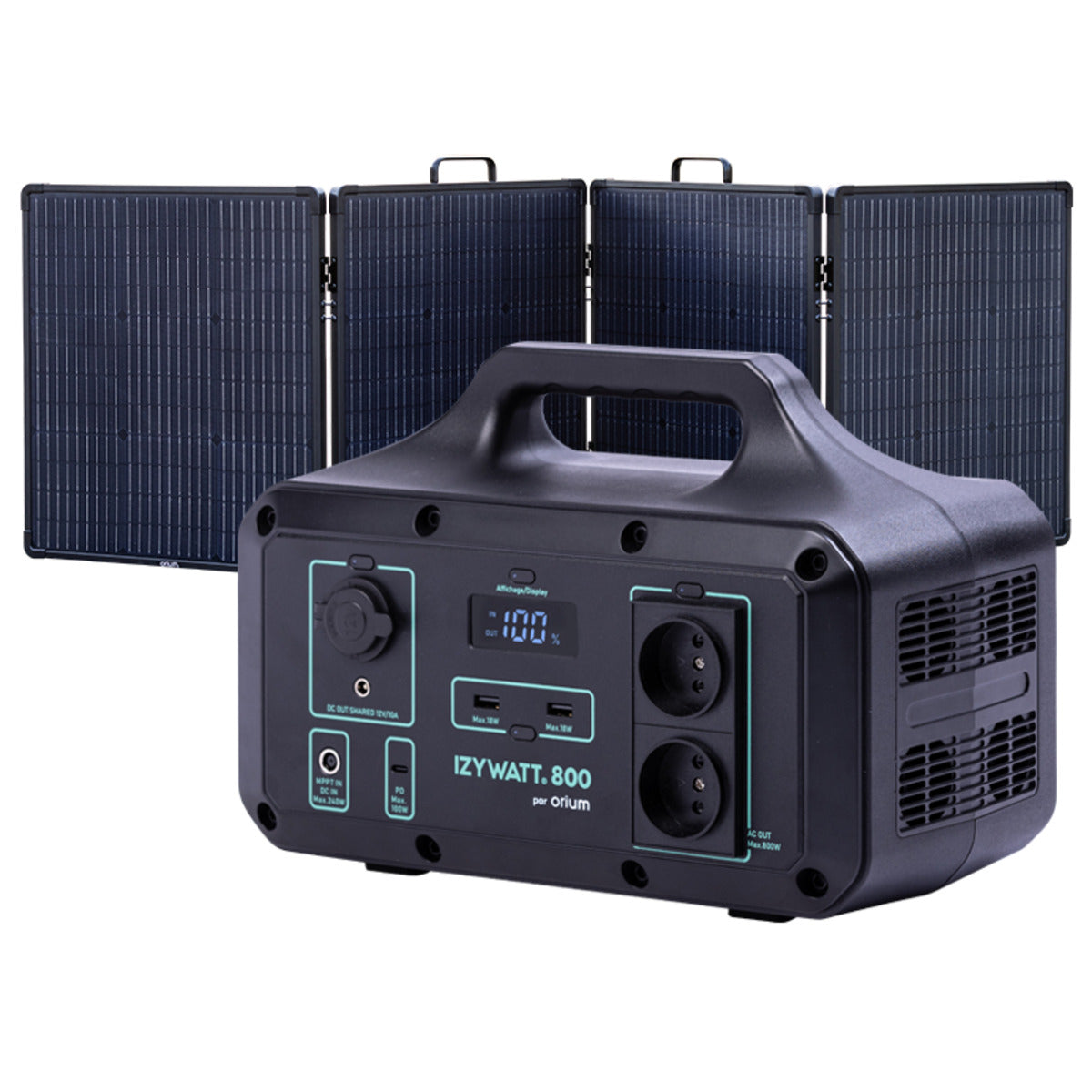 Pack générateur solaire Izywatt 1200 + panneau solaire 160W - Orium