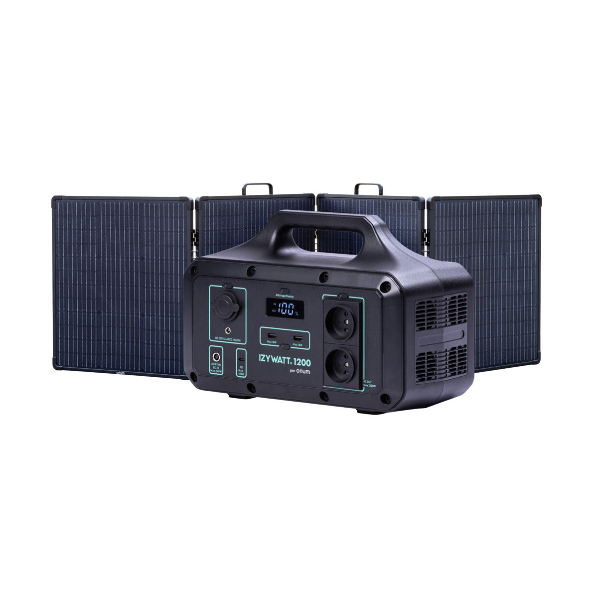 Pack générateur solaire Izywatt 1200 + panneau solaire 200W - Orium