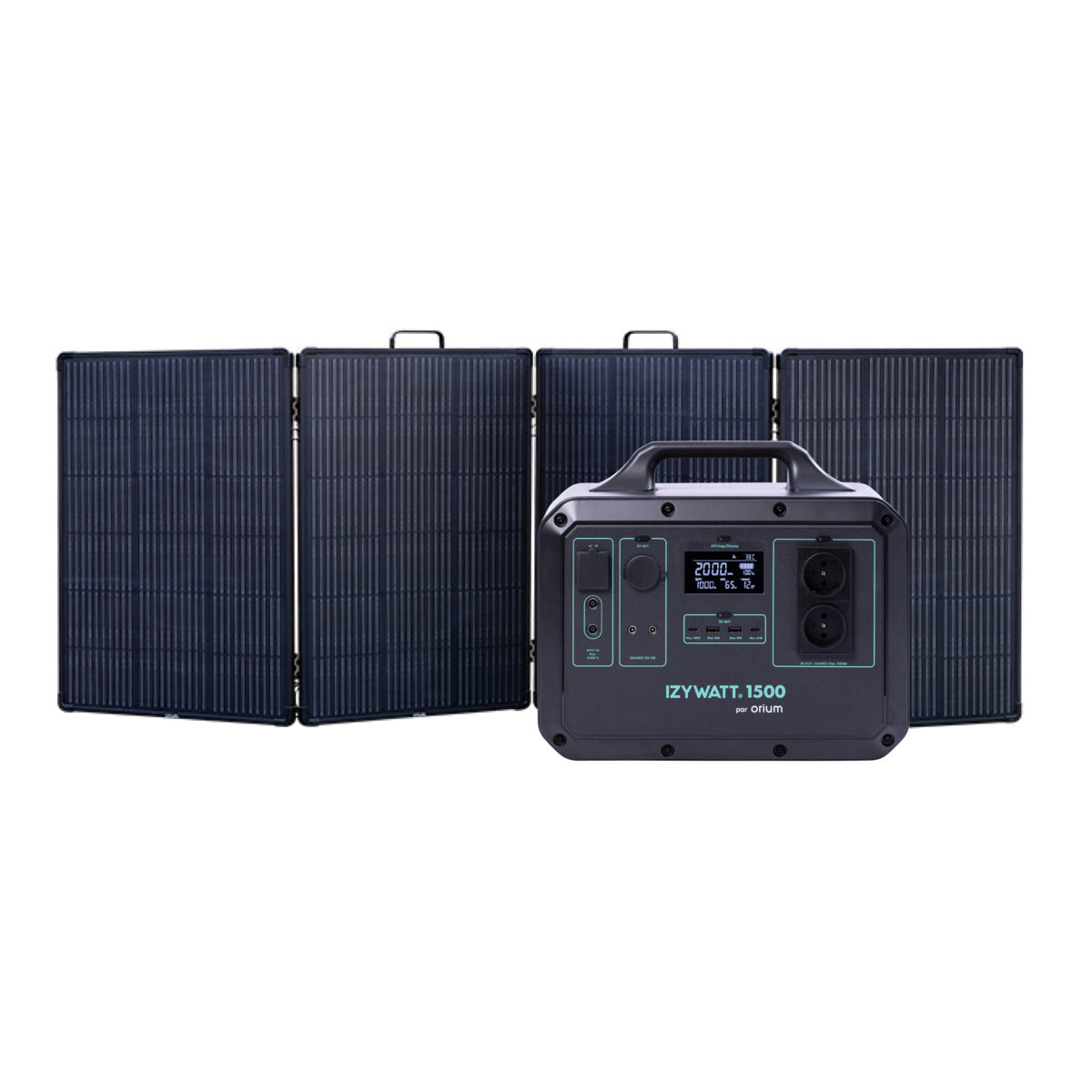 Pack générateur solaire LFP Izywatt 1500 + panneau solaire 315W - Orium
