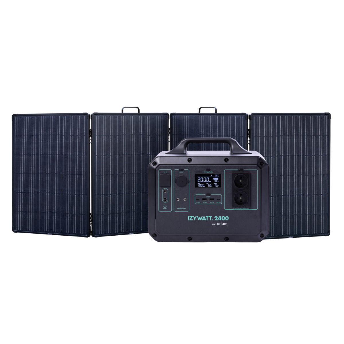 Pack générateur solaire LFP Izywatt 2400 + panneau solaire 315W - Orium