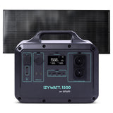 Pack générateur solaire LFP Izywatt 1500 + panneau solaire fixe 200W - Orium