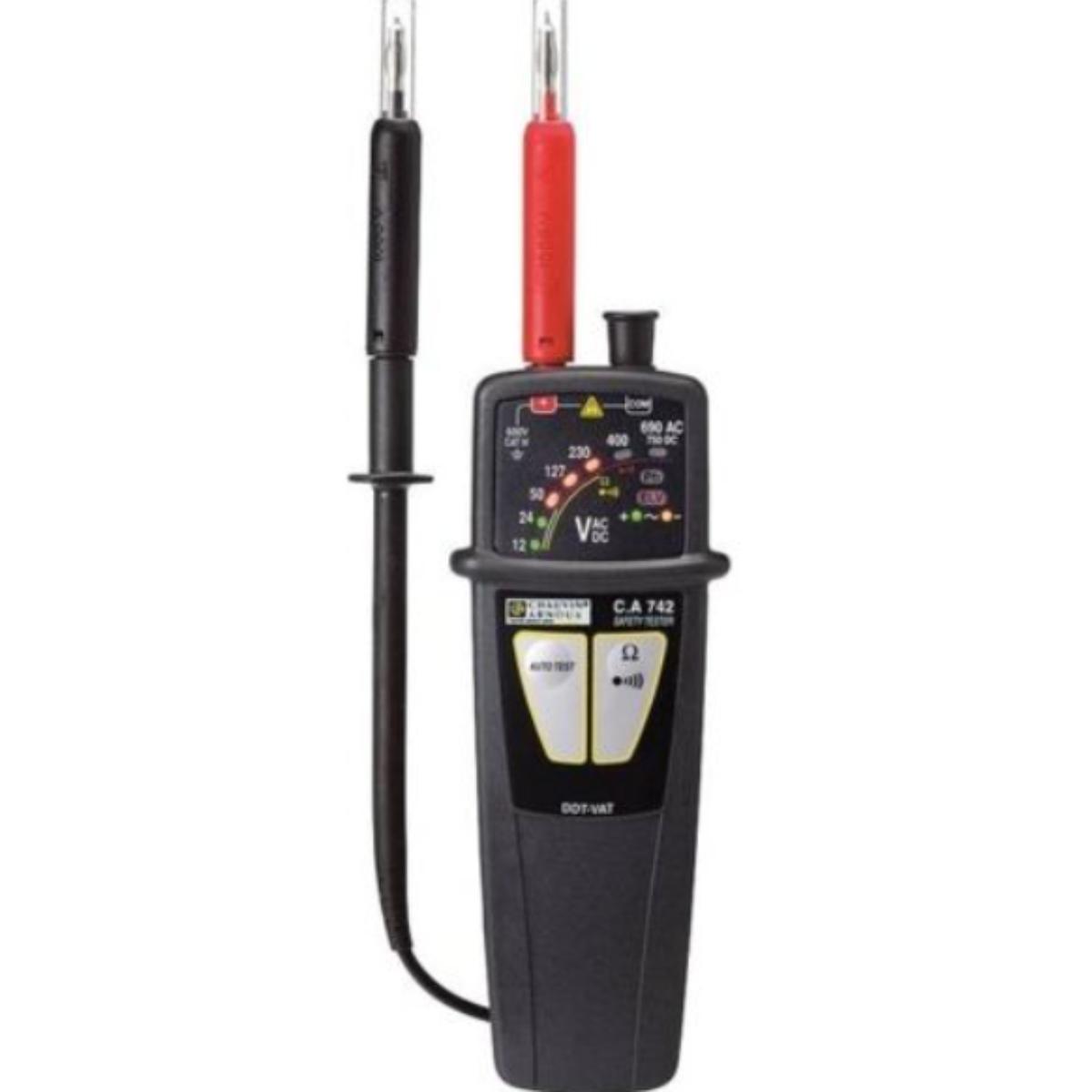 Détecteur de tension (VAT) CA 742 IP2X + pointes - Chauvin Arnoux