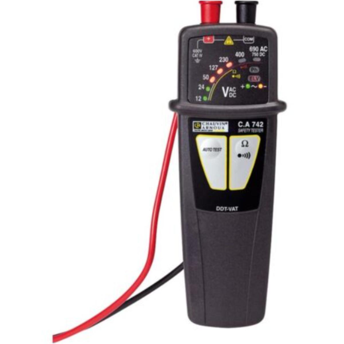Détecteur de tension (VAT) CA 742 IP2X + pointes - Chauvin Arnoux