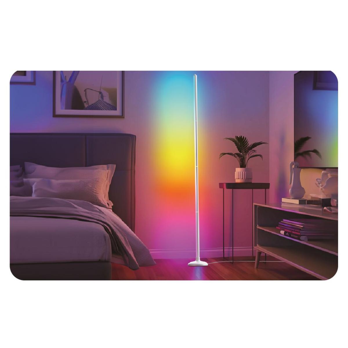 Lampe de sol RGBIC multicolore 140 cm personnalisable - Néolium